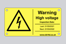 Engraved Isolator Switch Sign