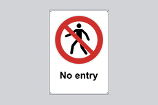 Prohibition Sign