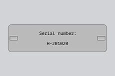 Embossed With Serial Number Cable Mark