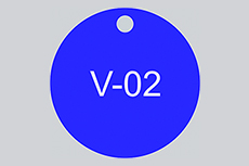 Engraved Traffolyte Valve Tag