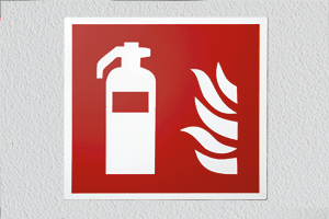 Extintor Cuadrado - Plástico impreso