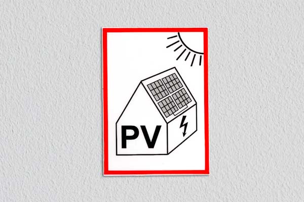 Solar fotovoltaico - Pegatinas